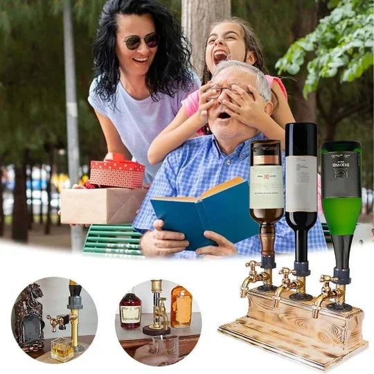 💥PROMOTION 49%OFF💥Liquor Alcohol Whiskey wood Dispenser