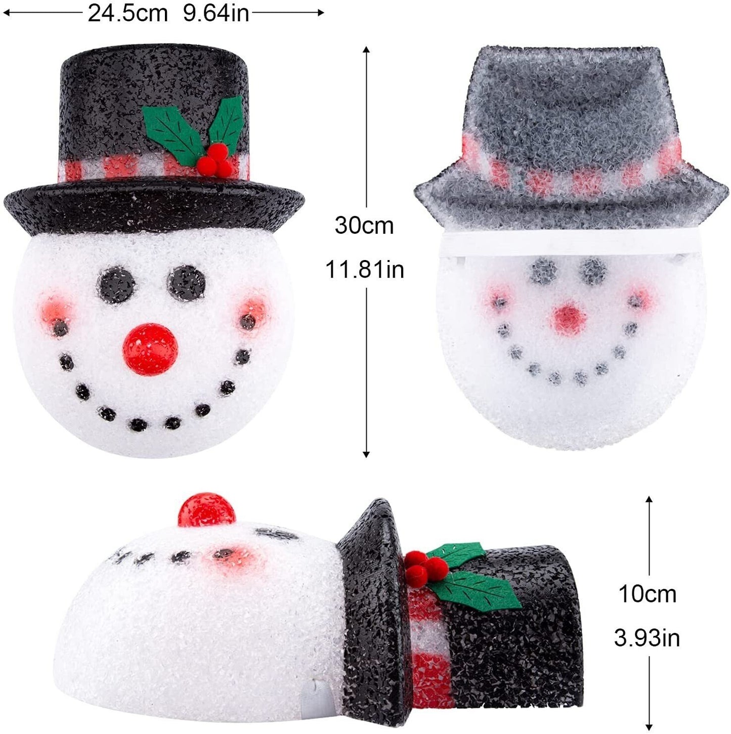 Snowman Porch Light Covers（Two Lampshades）