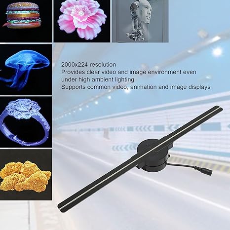 🎄3D Hologram LED Fan Projector ✨✨Hot Sale 60% OFF & Free shipping