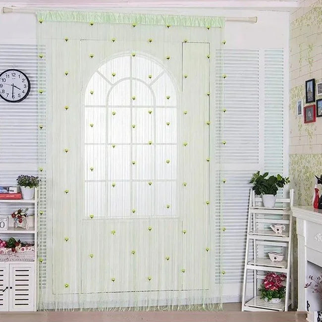 Velcro Versatile Decorative Rose Curtains