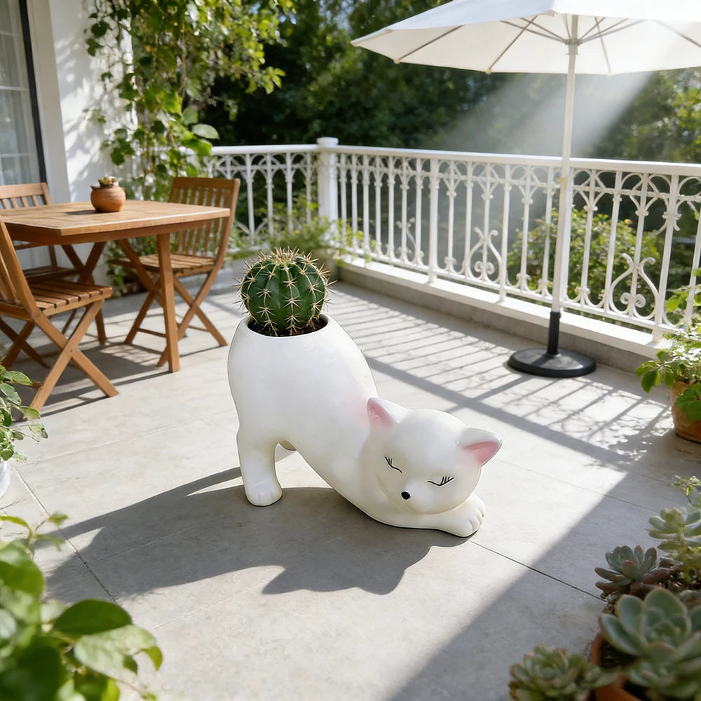 Limited-Time Offer — Ceramic Cat Planter