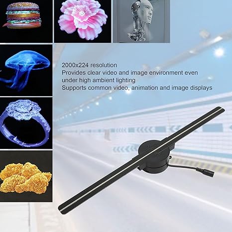 (🎅Xmas Sale) - 🎄3D Hologram LED Fan Projector