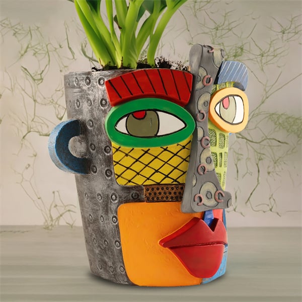 🔥 Last Day 49% OFF 😍 Handmade Brutalist Abstract Beauty Face Flower Pot - Buy two and get free shipping!