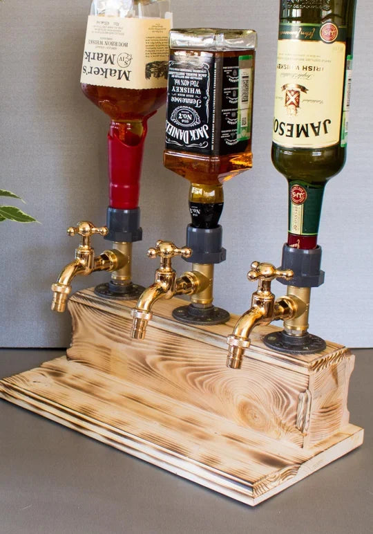 💥PROMOTION 49%OFF💥Liquor Alcohol Whiskey wood Dispenser