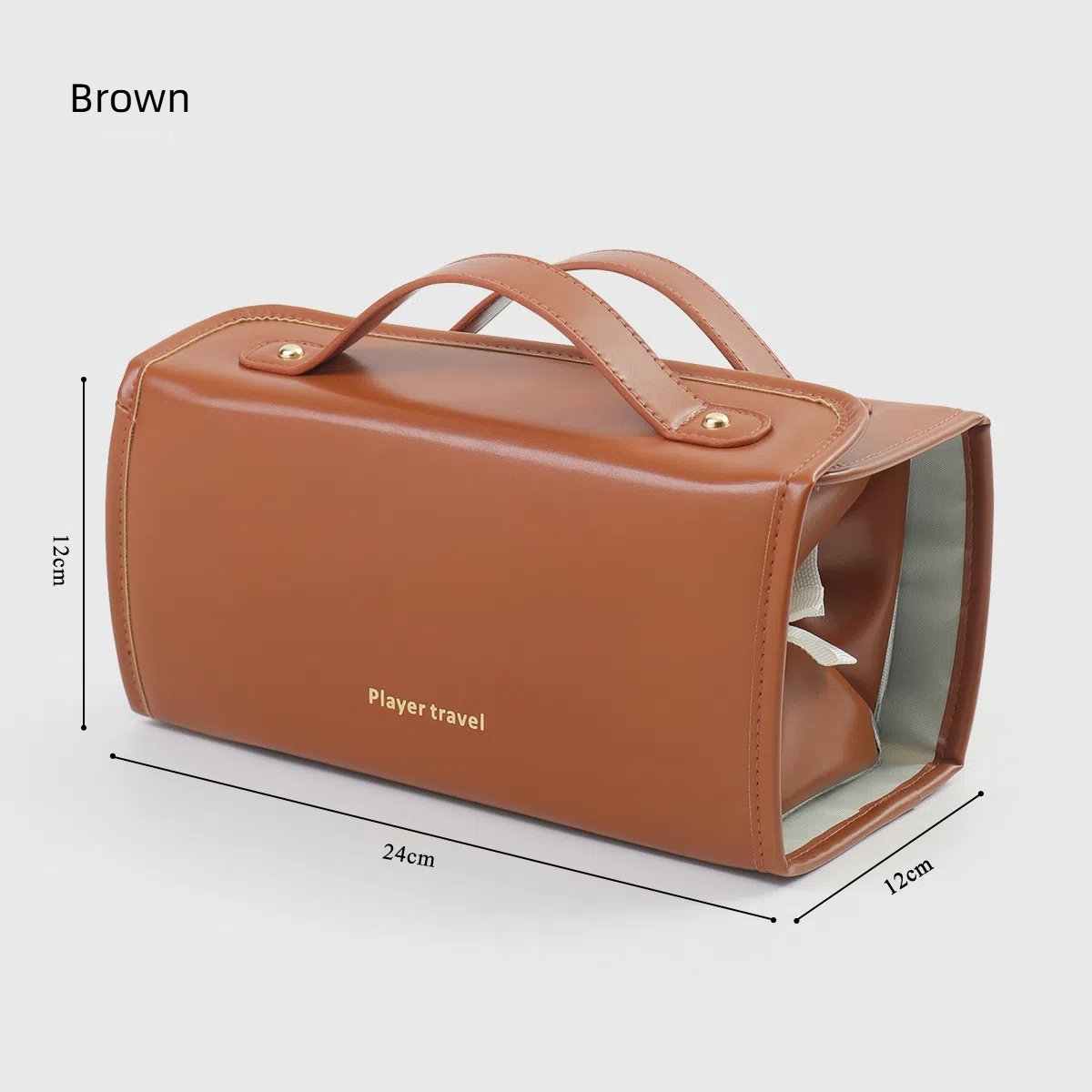 TO DAY 49% OFF Leather Waterproof Cosmetic Bag