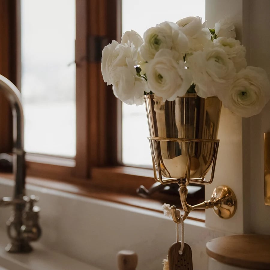 🌷Handcrafted Opal Wall Vessel