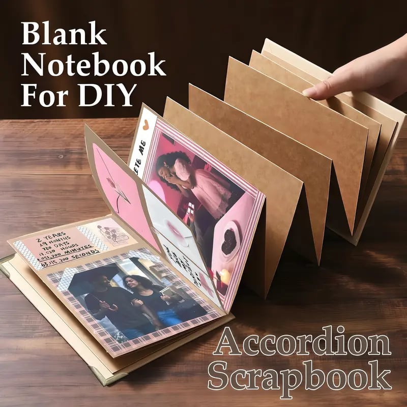 ✨The Memory Keeper: 99+ Inch Accordion Scrapbook Album📚