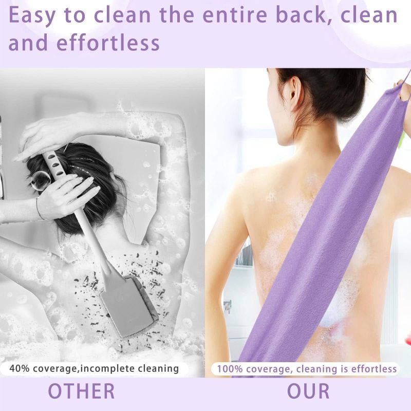 Last Day Promotion SAVE 49%🔥Stretchable Exfoliating Back Scrubber Washcloth