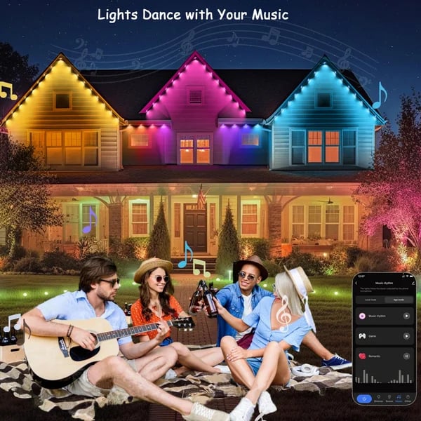 🎅 Early Christmas 49%OFF - Smart Rainbow LED Permanent Outdoor Light - Smart light 🎁