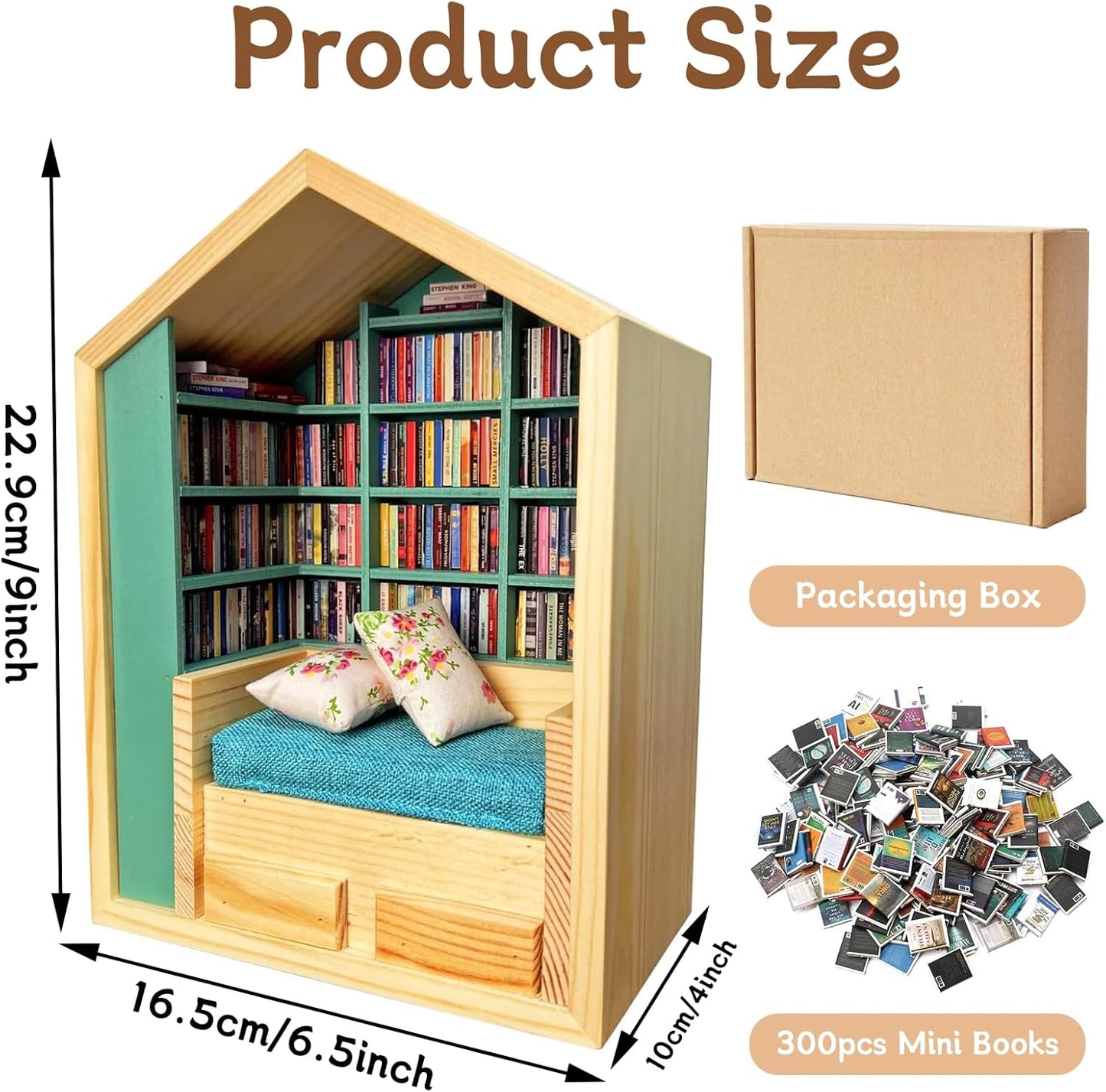 📚🏠Miniature Anxiety Bookshelf