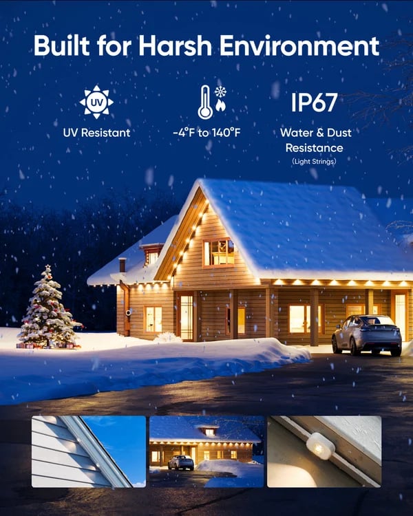 🎅 Early Christmas 49%OFF - Smart Rainbow LED Permanent Outdoor Light - Smart light 🎁