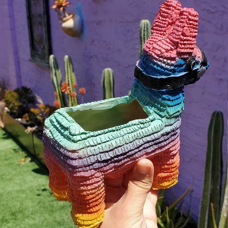 Rainbow Horse Planter