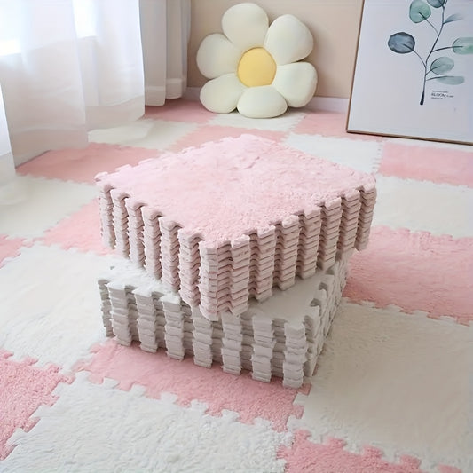 Spliced suede carpet