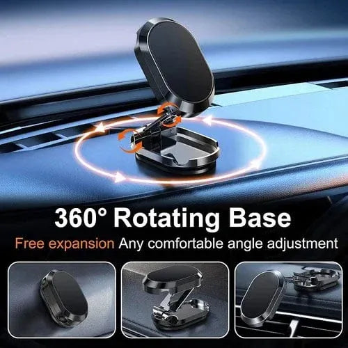 🔥 LAST DAY SALE 50% OFF 🔥 Alloy Folding Magnetic Car Phone Holder