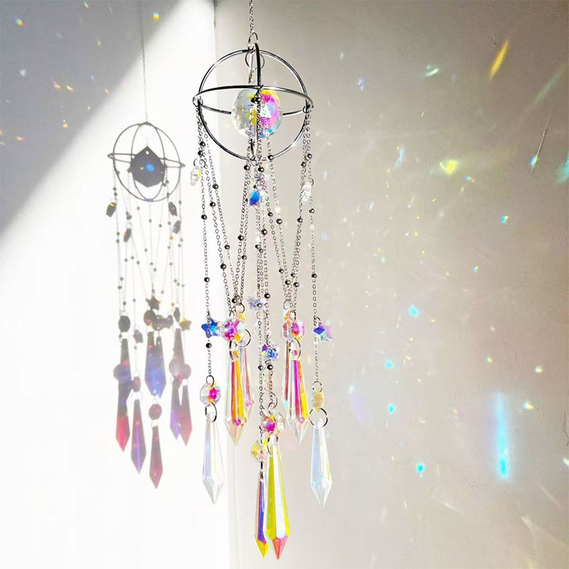 CATCH THE SUN, CATCH JOY – Rainbows That Dance in Your Home! 🌈Radiant Hanging Crystal Prism Suncatcher Pendant