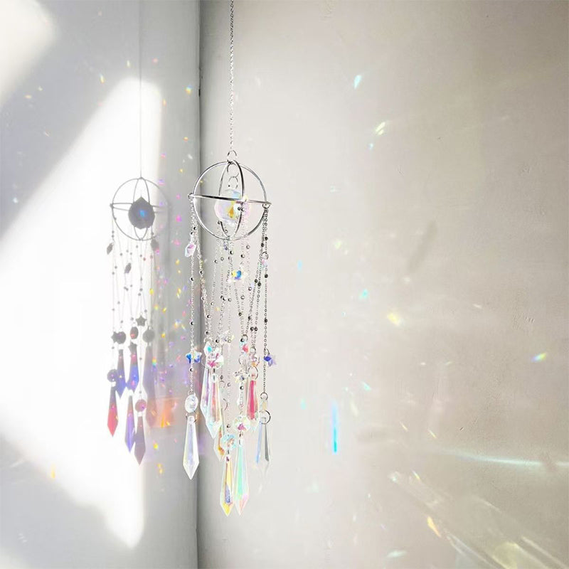 CATCH THE SUN, CATCH JOY – Rainbows That Dance in Your Home! 🌈Radiant Hanging Crystal Prism Suncatcher Pendant