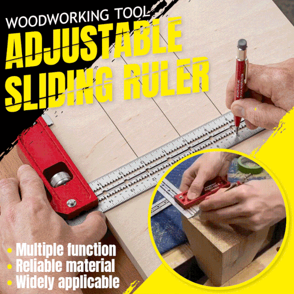 Woodworking Tool Adjustable Sliding Ruler – msheep.com