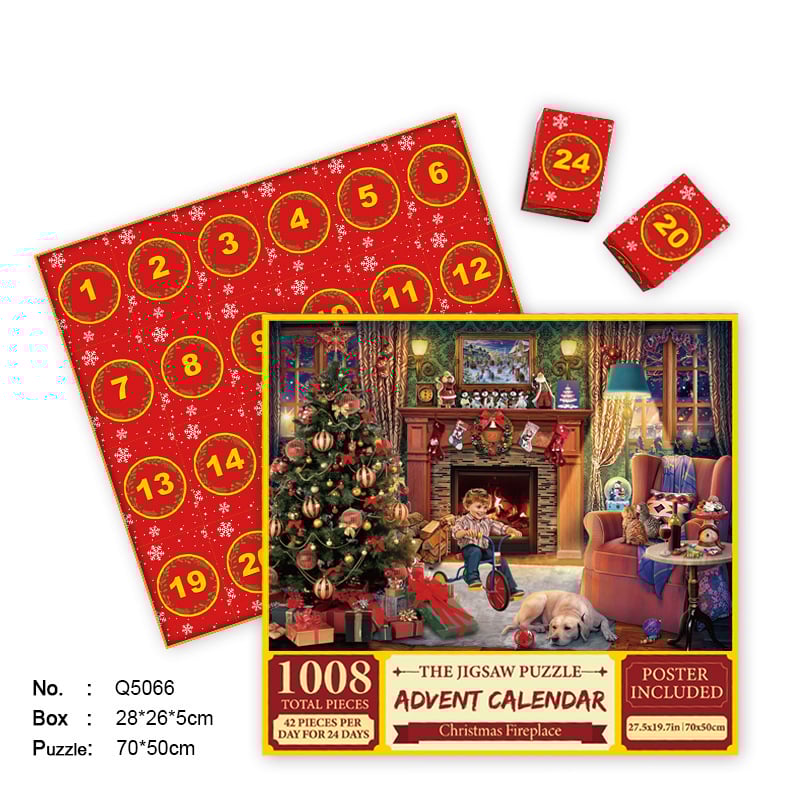 🎄Christmas Advent Calendar Jigsaw Puzzle 1000pcs🧩🎁(Buy 2 Free Shipping