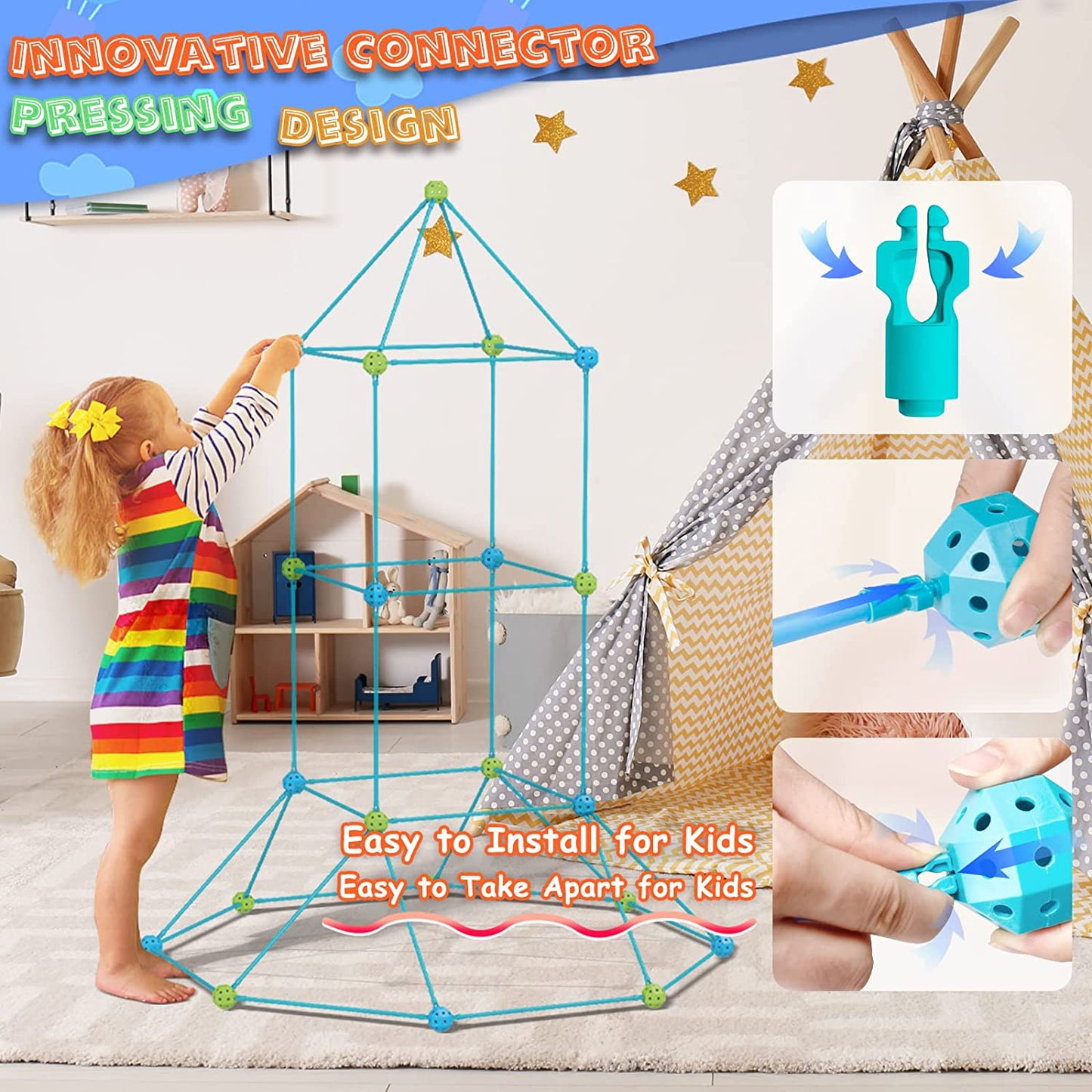 🎁Last Day 50% OFF SALE 🎁Magic Fort Building Kit With Box