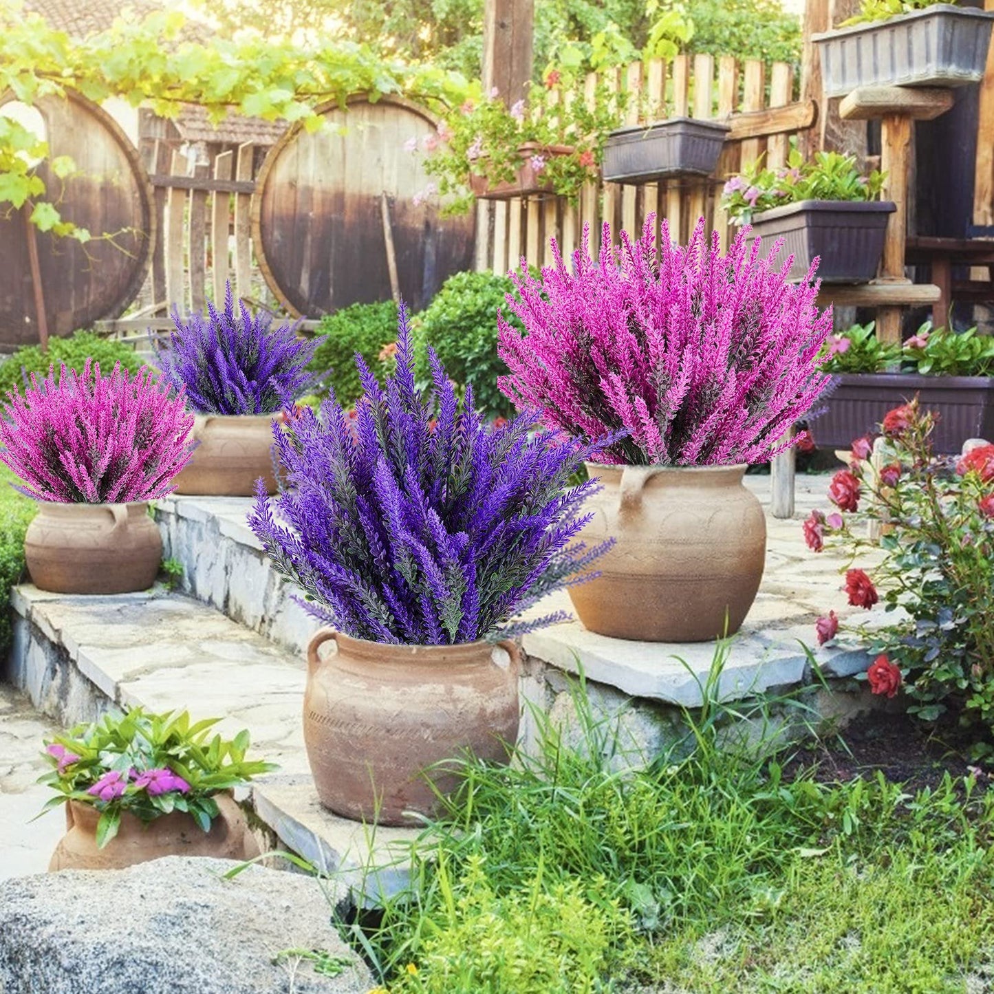 🌸50% OFF-Outdoor Artificial Lavender Flowers💐