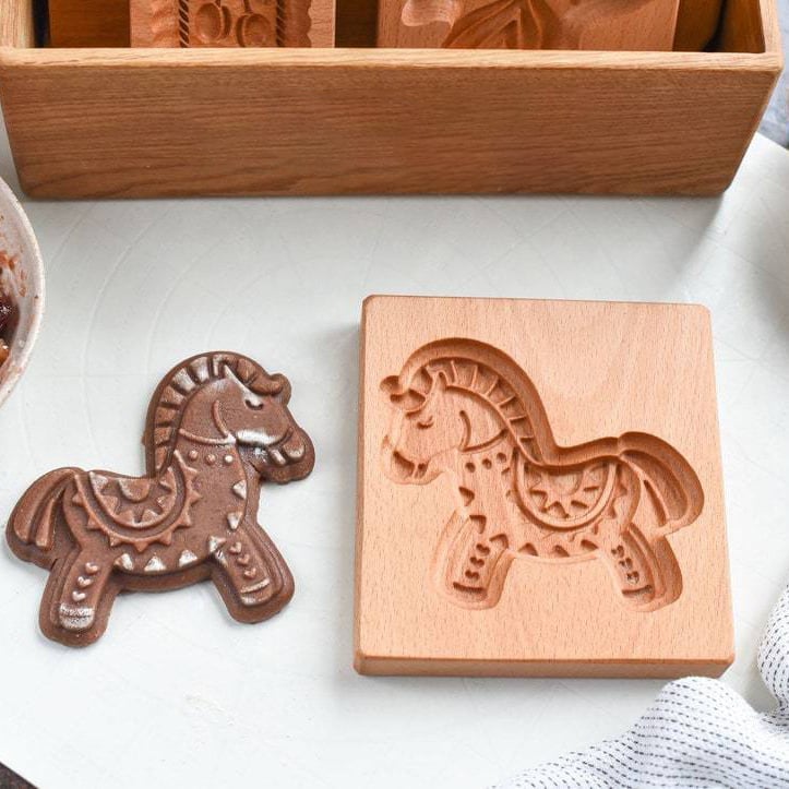 (🎁Early Christmas Limited Sale🎁) Wood Grain Cookie Mould - Cookie Embossing Mould