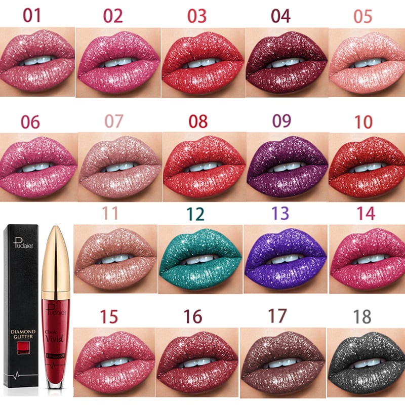 🎅49% OFF - Diamond Lip Gloss Matte To Glitter Liquid Lipstick Waterproof