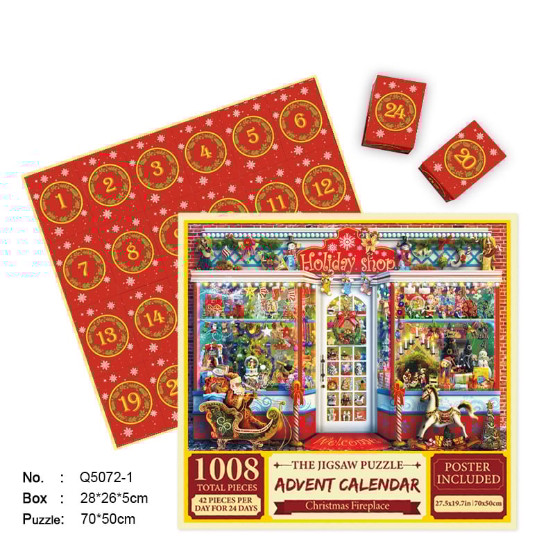 Christmas Advent Calendar Jigsaw Puzzle 1000pcs Buy 2 Free Shipping christmas-advent-calendar-jigsaw-puzzle-1000pcs-buy-2-free-shipping