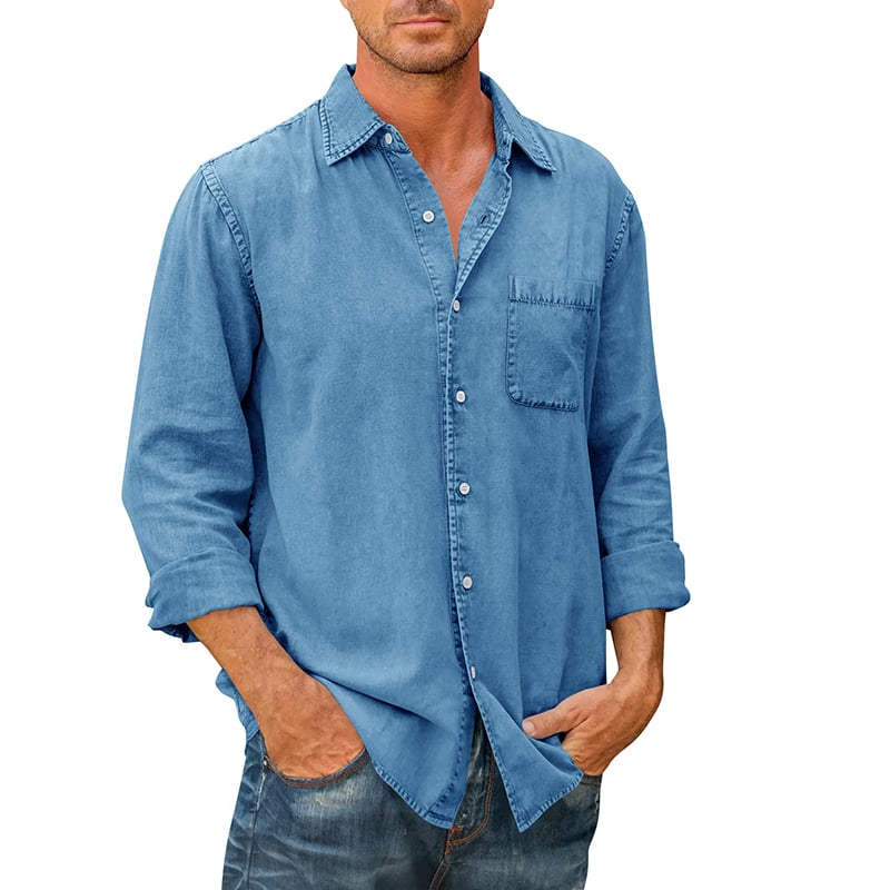 🔥🔥Men's Denim Style Shirt [Long Sleeve]