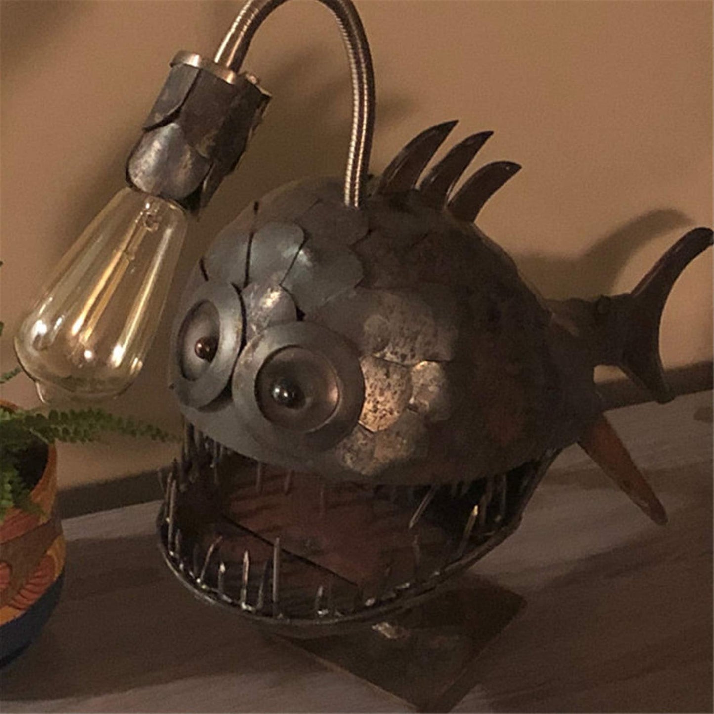 🐟🐟Angler Fish Lamp-Best Home Decor Custom Art🔥🔥