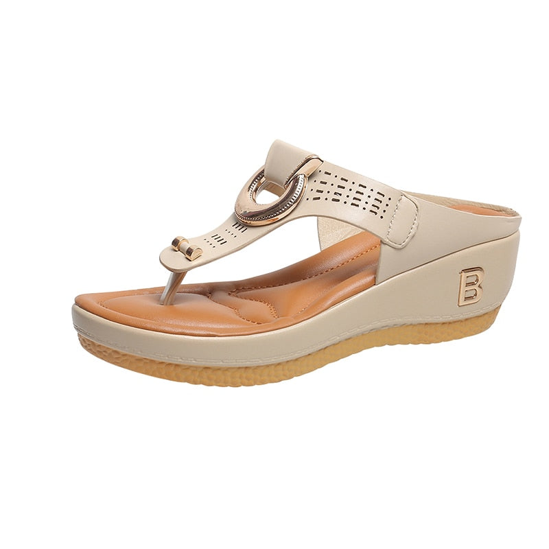 Women Trendy Fashionable Platform Wedges Casual Sandals