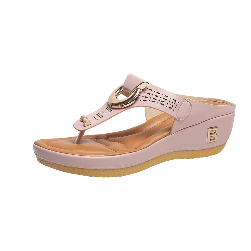 Women Trendy Fashionable Platform Wedges Casual Sandals