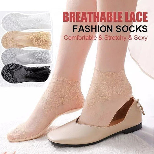 2024 LADIES FASHION LACE SOCKS