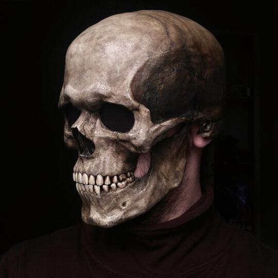 Full Head Skull Mask (helmet with movable jaw)