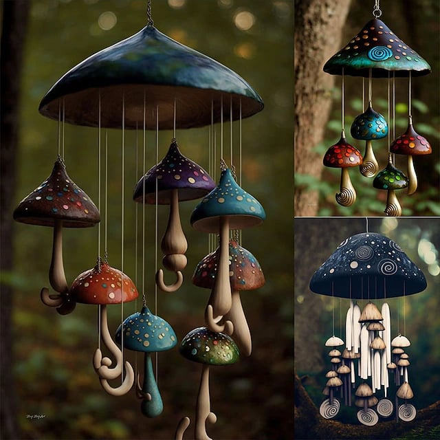 🎉LAST DAY 49% OFF⇝💞-🔥Mushroom Campanula Handmade  Art