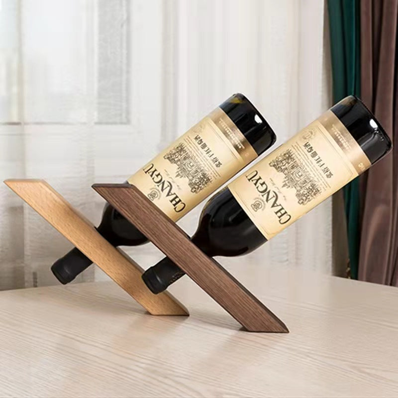 Balance Wooden Wine Bottle Holder Floating  Wine Holder