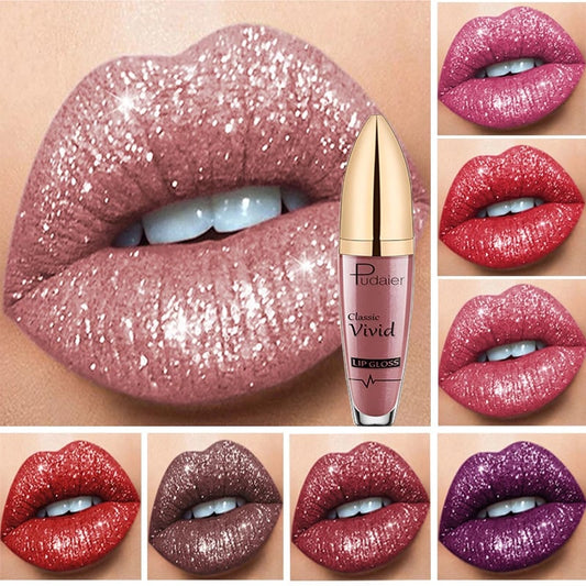 🎅49% OFF - Diamond Lip Gloss Matte To Glitter Liquid Lipstick Waterproof