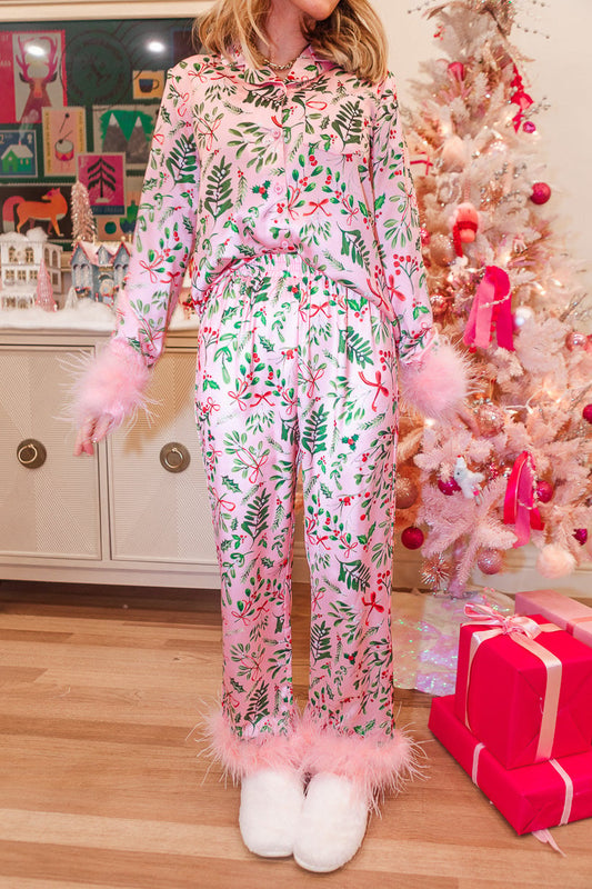 PINK CHRISTMA SHEIDI CUTE PAJAMAS