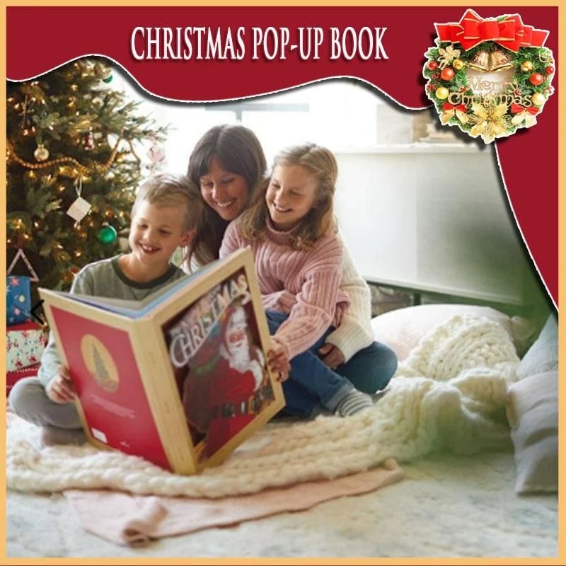 🎁2023 Best Christmas Gifts For Kids-Night Before Christmas Pop-Up Book(Light & Sound)