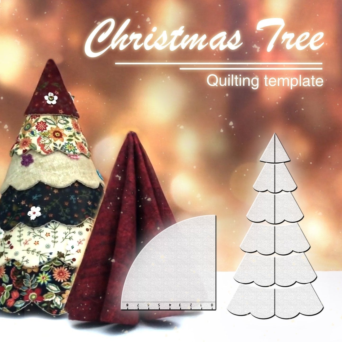 Handmade Christmas Tree Quilting Set-With Instructions