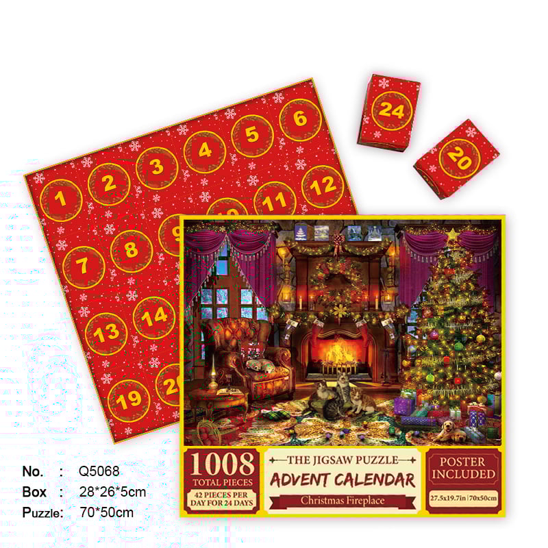 Christmas Advent Calendar Jigsaw Puzzle 1000pcs Buy 2 Free Shipping christmas-advent-calendar-jigsaw-puzzle-1000pcs-buy-2-free-shipping