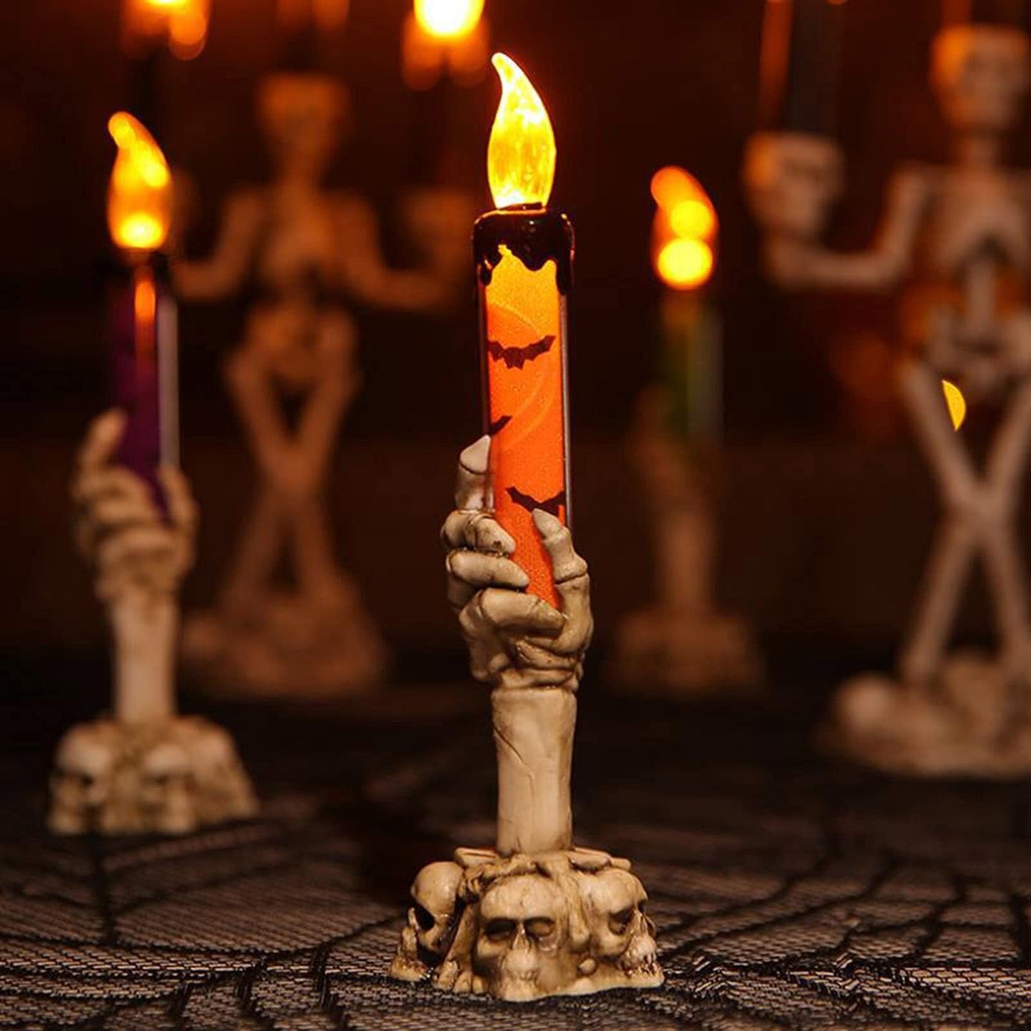 Halloween Ghost Hand Electronic Skull Candle