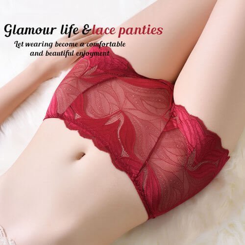 💝Hot Sale 💝-Ladies Silk Lace Handmade Underwear Pack (Buy 2 Get 1 Free)