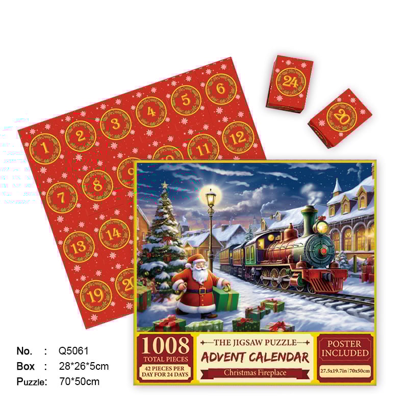 Christmas Advent Calendar Jigsaw Puzzle 1000pcs Buy 2 Free Shipping christmas-advent-calendar-jigsaw-puzzle-1000pcs-buy-2-free-shipping