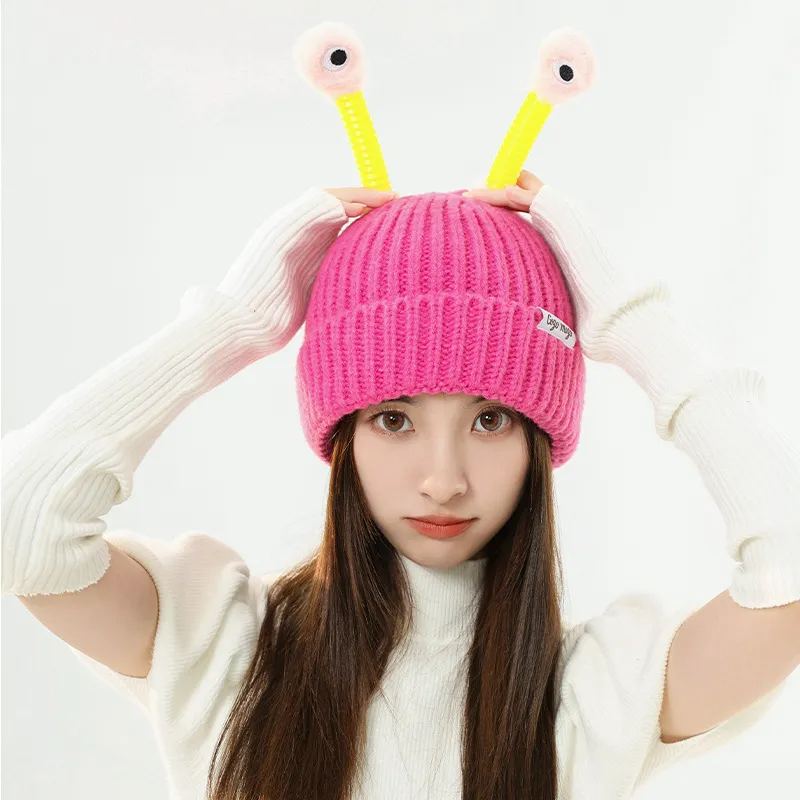 🔥HOT SALE - 49% OFF🔥Child Cute Glowing Little Monster Knit Hat